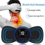 Rechargeable EMS Mini Body Massager – Portable wireless device for neck, back, and pain relife.