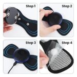Rechargeable EMS Mini Body Massager – Portable wireless device for neck, back, and pain relife.